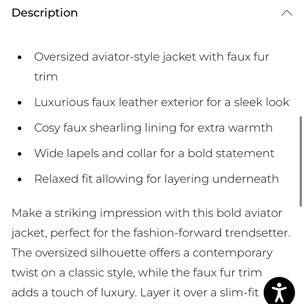 Boohoo Dark Brown Faux Leather Shearling-Trim Jacket - Picture 6 of 11